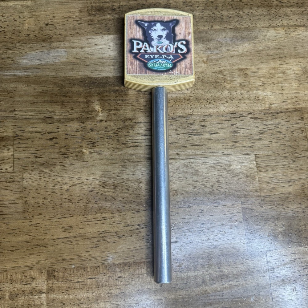 Snake River Brewing Pako's Eye-PA Beer Tap Handle Wooden Dog IPA Bar